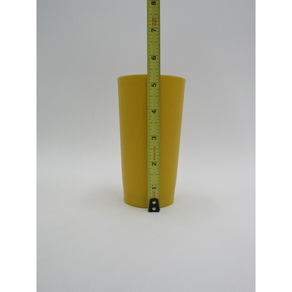 Tupperware Tumbler Drinkware Vintage Yellow + Green Harvest 873-15 Retro 70s USA - Picture 8 of 9